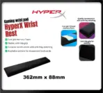 HyperX Wrist Rest Tenkeyless 362mm x 88mm – COOL GEL-INFUSED MEMORY FOAM – ANTI-FRAY STITCHING – ANTI-SLIP GRIP -  Black