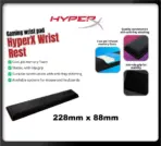 HyperX Wrist Rest - Mouse 228mm x 88mm – COOL GEL-INFUSED MEMORY FOAM – ANTI-FRAY STITCHING – ANTI-SLIP GRIP -  Black