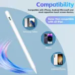 Stylus Pen for Touch Screen, Active Stylus Pen for iPhone Samsung Lenovo Google Pixel Smart Phone iOS/Android and Other Tablets, Smart Digital Stylus Pen for Precise Writing/Drawing | TOUCH-PEN-WHITE - Image 7
