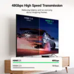 UGREEN 8K HDMI Female To Female Extender Adapter –  HDMI 2.1, 8K@60Hz, HDR10+, 3D Support, Up To 10m Extension, Space Gray Aluminum Alloy Build | HD159 90592  - Image 6
