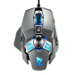 T-WOLF V10 Warrior RGB Gaming Mouse | 7 Programmable Buttons | 6400 DPI | Ergonomic | Built-in Weight Tuning | For E-Sports & Gamers | Silver - Image 2