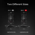 BenQ Zowie S2-C Symmetrical Gaming USB Mouse for Esports ,Weight-Reduced , Paracord Cable & 24-Step Scroll Wheel , Driverless , Matte Black Coating , Small Size Symmetrical Right-Handed  - Image 2