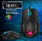GX Ammox X1-600 RGB Gaming Mouse - 7-Color RGB LED with Breathing Effects | Adjustable DPI 400, 800, 1200, 2400, and 3200 - Compatible with Windows  & macOS | Black
