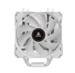 SEGOTEP FROZEN TOWER T4 - CPU AIR COOLER - 4 Copper Heat pipes (6mm), 154mm height - Hydraulic Mute Bearing - 120mm RGB Fix Rainbow Fan - TDP 165W - Aluminum Heatsink- Asymmetrical Construction Design - WHITE - Image 12