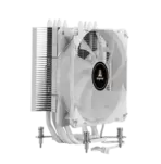 SEGOTEP FROZEN TOWER T4 - CPU AIR COOLER - 4 Copper Heat pipes (6mm), 154mm height - Hydraulic Mute Bearing - 120mm RGB Fix Rainbow Fan - TDP 165W - Aluminum Heatsink- Asymmetrical Construction Design - WHITE - Image 13