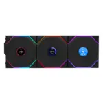 LIAN LI UNI FAN TL Wireless 120 Reverse Blade ARGB Triple Pack 120mm Black LCP Blades FDB Copper Bearing Dual Zone RGB Infinity Mirror Daisy Chain POGO L-Connect 3