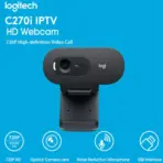 Logitech C270 HD Webcam With 720p/30fps Widescreen Video Calls, Noise-Reducing Mic,  Auto-Light Correction, Universal Clip, USB-A Connectivity – for Windows, macOS, ChromeOS & Nintendo Switch