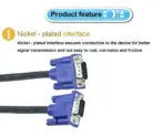 Cable Male to Male VGA To VGA 3+6  for 1080P HDTV Computer Monitor TV Projector - 10 meters  - VGA Extension Cord - Image 3
