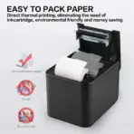Xprinter  XP-80T POS Thermal Receipt Printer, 80mm , Auto Cutter, Cash Drawer Connection Port, USB / USB+Lan Interface, Support Windows/Mac/Linux, Restaurant Kitchen Printer for ESC/POS - With 1 roll Paper - Image 7