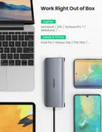UGREEN 10-in-1 USB-C Hub With 4K HDMI, 100W PD, 3 USB 3.0 Ports, SD/TF Card Reader, 3.5mm Audio, High-Speed 5Gbps Data Transfer - Image 3