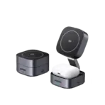 UGREEN 2-In-1 Qi2 Magnetic Foldable Wireless Charger 15W Fast Charging Station With N52 Magnets USB-C 12V 3A Dual Output 15W Phone 5W Earbuds 70° Adjustable Stand Grey - Image 8