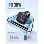 UGREEN 30W Dual Port Fast Car Charger EC305 – USB-C PD 30W & USB-A QC 22.5W, Smart Safety Protection, Wide Compatibility for Phones, Tablets & iPads