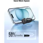 UGREEN 30W Dual Port Fast Car Charger EC305 – USB-C PD 30W & USB-A QC 22.5W, Smart Safety Protection, Wide Compatibility for Phones, Tablets & iPads - Image 3
