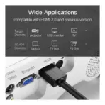 UGREEN HDMI 2.0 Cable 3M – 4K UHD @60Hz, HDMI Male to Male with Ethernet, Dolby Audio, Gold-Plated Connectors – Model 10108 (Black) - Image 4