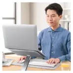 UGREEN Adjustable Laptop Stand – Aluminum, Silver, Compatible with 13"–17.3" Laptops, Foldable, 15KG Load, Ultra-Light 270g, Heat Dissipation Design - Image 12