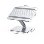 UGREEN Adjustable Laptop Stand – Aluminum, Silver, Compatible with 13"–17.3" Laptops, Foldable, 15KG Load, Ultra-Light 270g, Heat Dissipation Design - Image 2
