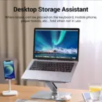 UGREEN Adjustable Laptop Stand – Aluminum, Silver, Compatible with 13"–17.3" Laptops, Foldable, 15KG Load, Ultra-Light 270g, Heat Dissipation Design - Image 6