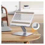 UGREEN Adjustable Laptop Stand – Aluminum, Silver, Compatible with 13"–17.3" Laptops, Foldable, 15KG Load, Ultra-Light 270g, Heat Dissipation Design - Image 3