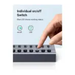 UGREEN USB-C To 7-Port USB-A 3.0 Hub With 4 Fast Charging Ports, DC 12V EU Adapter, 5Gbps Transfer Speed, LED Switches, Type-C Cable Included, Aluminum Shell - Image 6