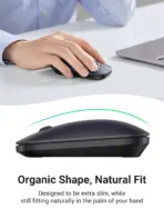 UGREEN MU001 Portable Wireless Mouse – Slim, Silent Click, 4000DPI, 2.4G USB, 18-Month Battery Life, Lightweight & Ergonomic – Compatible with Windows/macOS/Linux - Image 3