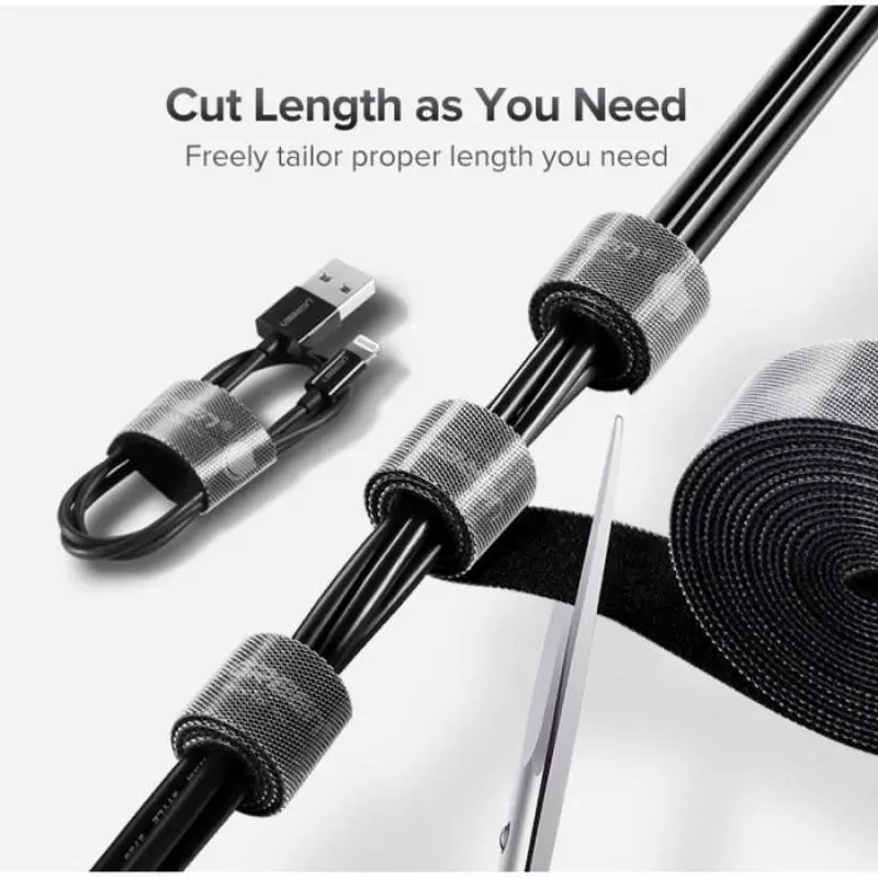 UGREEN VELCRO SELF ADHESIVE CABLE ORGANISER | Strong Adhesion | Reusable | 2m Length 20mm Width - Image 8