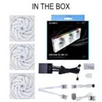 Lian Li UNI FAN TL 120 White Triple Pack With Controller, 90.1 CFM, 2600RPM, 28mm Frame, Dual-Zone RGB, Infinity Mirror, LCP Blades, Daisy-Chain, FDB Bearing, L-Connect 3 - Image 10