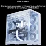 Lian Li UNI FAN TL 120 White Triple Pack With Controller, 90.1 CFM, 2600RPM, 28mm Frame, Dual-Zone RGB, Infinity Mirror, LCP Blades, Daisy-Chain, FDB Bearing, L-Connect 3 - Image 7