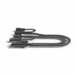 ASIAHORSE COSMIQ Black Power Connect Cable with Premium Sleeved Design, Reinforced Connectors, Universal PSU Compatibility and Clean Cable Management for Custom Gaming PCs