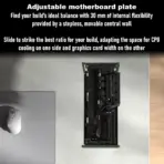 Fractal Terra Graphite Mini-ITX Case With Solid Walnut Front, 8mm Aluminum Panel, PCIe 4.0 Riser, Adjustable Spine, 322mm GPU Support, SFX PSU, Dual SSD Mounts ~ FD-C-TER1N-01v - Image 7