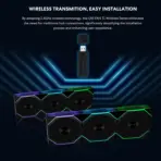 Lian Li UNI Fan TL Wireless 120 Reverse Blade ARGB Fan With 2300 RPM, 34dB Noise, 12V 4-Pin Power, Infinity Mirror, Daisy-Chain Lighting, Single Pack Black - Image 7