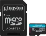 Kingston Canvas Go Plus 256GB MicroSD Card – Up To 200MB/s Read, 160MB/s Write, UHS-I U3 V30 A2 Speed, For Android, Gaming, Drones & 4K Action Cams – SD Adapter Included - Image 2