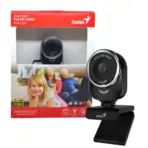 GENIUS QCAM 6000 FHD 1080P Webcam: Full HD Clarity, Built-in Microphone, Auto Focus, Plug & Play, Perfect for Streaming, Video Calls, and Online Meetings.
