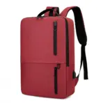 Laptop Backpack  Business / Travel  | USB Charging Port | Holds Up to 15.6" Laptops & Tablets | Waterproof | Anti-theft Pockets | Lightweight | Organized Compartments Slim Formal Design - RED - Image 3
