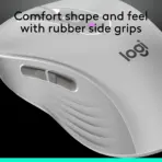 Logitech Signature Plus M750 Wireless White Mouse, Bluetooth & Logi Bolt , for Small to Medium Hands, SilentTouch, SmartWheel, 6 Buttons, Up To 24-Month Battery, Multi-Device, Recycled Plastic, for Windows - macOS - Linux - ChromeOS - iPadOS - Android |  WHITE - Image 7