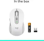 Logitech Signature Plus M750 Wireless White Mouse, Bluetooth & Logi Bolt , for Small to Medium Hands, SilentTouch, SmartWheel, 6 Buttons, Up To 24-Month Battery, Multi-Device, Recycled Plastic, for Windows - macOS - Linux - ChromeOS - iPadOS - Android |  WHITE - Image 11