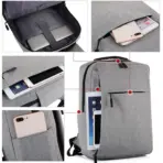 Business Slim Formal Laptop Backpack for up to 15.6 Inch - Durable Oxford Textile - USB Charging Port - Organized Compartments - Waterproof - Heavily Padded for Sensitive Electronics Impact Protection - RED - Image 45