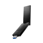 BE6500 Tri-Band Wi-Fi 7 USB 3.0 Adapter With 2882 Mbps 6 GHz And 5 GHz, 688 Mbps 2.4 GHz, 2×2 MIMO, 160 MHz Channel, 4K-QAM, WPA3 Security, High-Gain Antennas