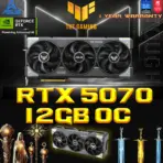 ASUS TUF Gaming GeForce RTX 5070 OC 12GB GDDR7 Graphics Card With AI DLSS 4, Ray Tracing, Military-Grade Components, Triple Axial-Tech Fans, & Dual BIOS Modes  | 1 YEAR WARRANTY