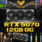 ASUS TUF Gaming GeForce RTX 5070 OC 12GB GDDR7 Graphics Card With AI DLSS 4, Ray Tracing, Military-Grade Components, Triple Axial-Tech Fans, & Dual BIOS Modes  | 1 YEAR WARRANTY