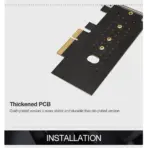 PCIe 3.0 x4 to M.2 NGFF NVMe SSD Adapter Card, High-Speed 32Gbps Transfer, Wide Compatibility, Low/Full Profile Brackets, No Driver Required - Image 4