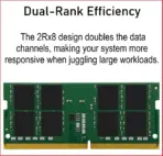 Kingston ValueRAM 16GB DDR5 5600MT/s CL46 1.1V SODIMM Laptop Memory – Advanced Speed, Absolute Stability, Amazing Compatibility with Intel XMP & AMD | KVR56S46BS8-16 - Image 3