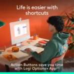 Logitech POP Bluetooth Wireless Mouse with Emoji Customizable Button - SilentTouch Clicks- Connect up to 3 devices - 10 meters Wireless Range -  SmartWheel Scrolling -  Compatible with Windows®, macOS, ChromeOS™,  iPadOS, Microsoft Surface | Off-white - Image 4