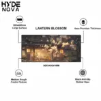 HYDE NOVA "LANTERN BLOSSOM" Extended Mousepad , 900mm x 400mm  , Medium-Rough Texture Upper Surface , Rugged Rubber Anti-slip Backing , 4mm Thickness - Image 2