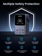 UGREEN 300W 48,000mAh Portable Power Bank With LiFePO4 Battery, 140W PD3.1 USB-C Fast Charging, 5 Ports (3C2A), Smart Display, LED Light With SOS Mode, 153Wh Laptop & Travel Backup Charger - Image 9