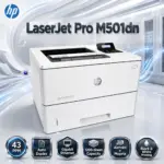 HP LaserJet Pro M501dn " BLACK & WHITE" Network Printer, 43 PPM, Automatic Duplex, Gigabit Ethernet, USB 2.0, 1200-Sheet Expandable Input, AirPrint And Mopria | WHITE 