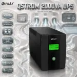 NCTS QSTROM 2000VA Line-Interactive UPS With Two 12V 9Ah Batteries, AVR, LCD Monitoring, Cold Start, Generator Support and Simulated Sinewave Output
