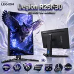 Lenovo Legion R25f-30 24.5” FHD VA Gaming Monitor, 280Hz OC, 0.5ms MPRT, HDR10, FreeSync Premium, HDMI 2.1, DP 1.4, Tilt, Swivel, Pivot, Height Adjust Stand| Raven Black 