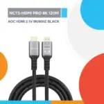 NCTS HDMI Pro 8K Active Optical Cable 120M, HDMI 2.1, 48Gbps Bandwidth, 8K@60Hz, Dynamic HDR, 4:4:4 Chroma, Dolby 7.1 Audio, Gold-Plated HDMI Connectors