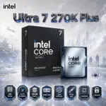 Intel Core Ultra 7 270K Plus Boxed Desktop Processor, 24 Cores, Up To 5.5GHz, 36MB Cache, DDR5-7200, Intel AI Boost, PCIe 5.0, LGA1851, Unlocked | BX80768270K