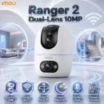 IMOU Ranger 2 Dual-Lens 10MP Indoor Wi-Fi Camera, Dual-Band Wi-Fi 6, 355° Pan & Tilt, 15m Night Vision, Two-Way Audio, ONVIF, AI Alerts, 512GB microSD, App Control for iOS/Android